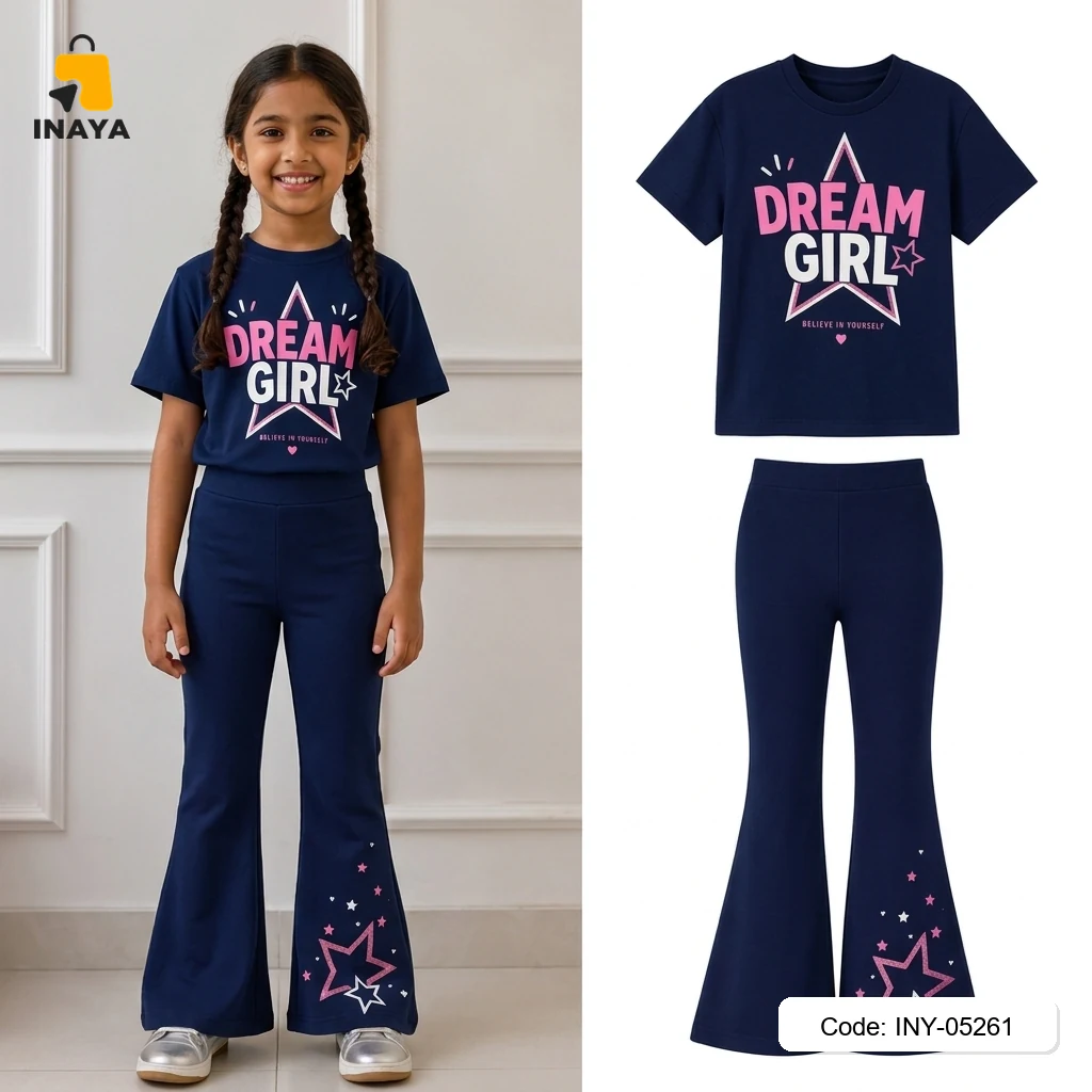 Navy Dream Girl Star Long Set
