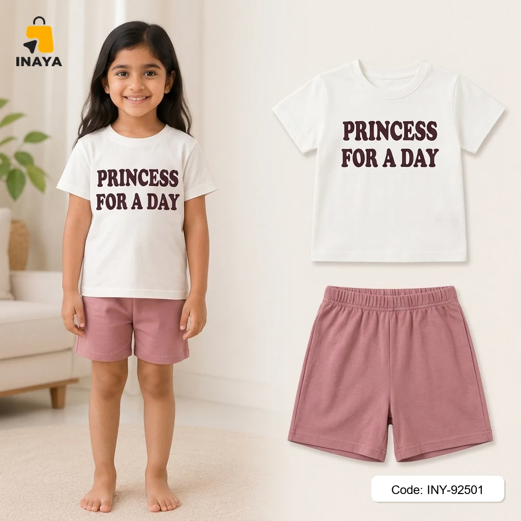 White Princess For A Day Baby T-Set